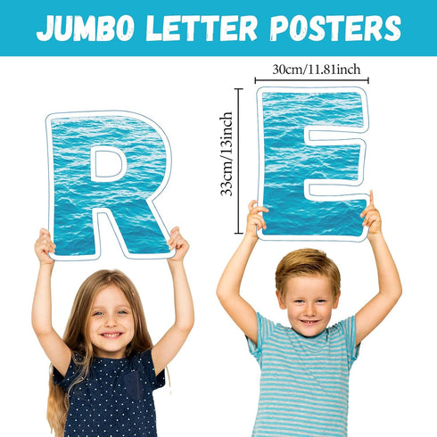 Classroom Reading Poster Decorations, Ocean Theme Bulletin Board Supplies for Pre-School Elementary
