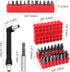 Ofiswadi 46pcs Set Set(Red) Security Bit with Security Torx, Square, Metric & SAE Hex, Torq, Phillips, Slotted