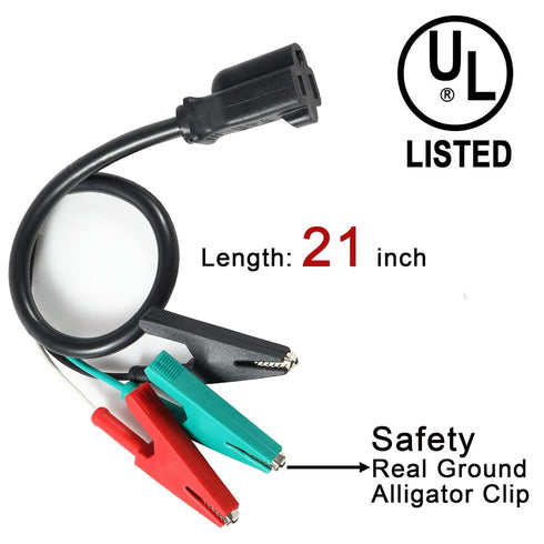 HVAC Adaptor Cord: Heavy Duty Compatible with Yellow Jacket 69522 Tools and Circuit Breaker Finder Kit