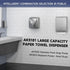 400 Commercial AK5181 10.6"x3.9" AIKE Sheets Stainless Steel Multifold Wall Mount Paper Towel Dispenser, with Lock