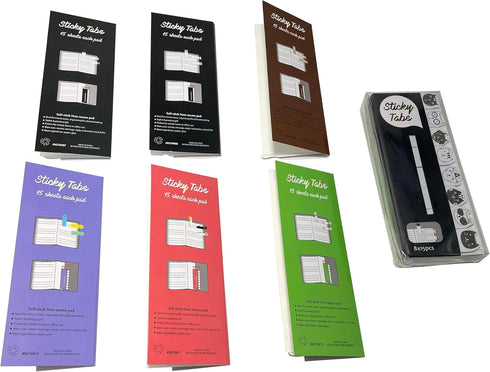 Cutepaper - Mini Lovely Cats Bookmark Sticky Notes, 720 Pages Colorful Memo Pad, Cute Animals Sticky Page Flags Gift