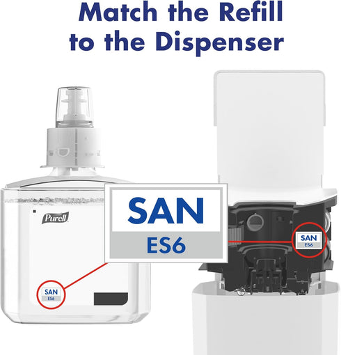 ES6 1200 mL ES6 (Pack 1) 6420-01 PURELL Automatic Hand Sanitizer Dispenser, White, Compatible with PURELL Automatic