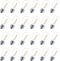 24 Pack LED S14 Replacement Light Bulbs, Shatterproof Waterproof 1W Outdoor String Light Bulbs, E26 Base, 2200K