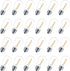 24 Pack LED S14 Replacement Light Bulbs, Shatterproof Waterproof 1W Outdoor String Light Bulbs, E26 Base, 2200K