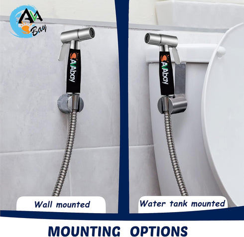 80" AVAbay Sink Faucet Handheld Bidet Sprayer for Toilet I Bidet Attachment for Warm & Cold Water I Long Hose Perfect