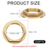 uxcell 2Pcs G3/4"-14 Brass Lock Nuts Pipe Fitting, Female Hex Locknut, Flange Single Hole Faucet Lock Nut with Silicone