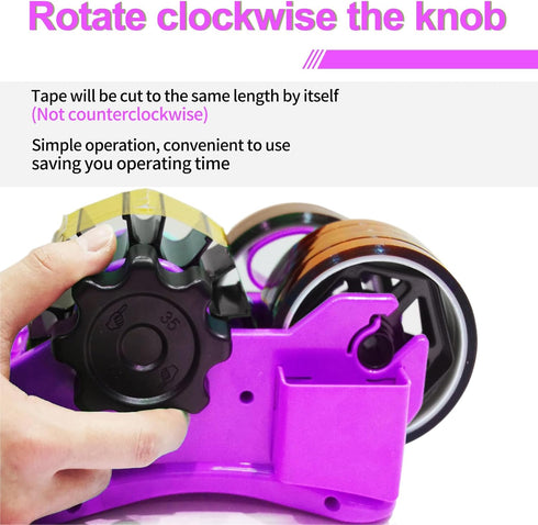 MECOLOUR Multi-Roll Heat Tape Dispenser 6 pcs Sublimation 1" + 3"Core Double Reel Cores Sublimation for Heat Transfer Tape, Semi-Automatic Tape Dispenser with Compartment Slots Set -PURPLE by MECOLOUR