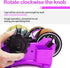 MECOLOUR Multi-Roll Heat Tape Dispenser 6 pcs Sublimation 1" + 3"Core Double Reel Cores Sublimation for Heat Transfer Tape, Semi-Automatic Tape Dispenser with Compartment Slots Set -PURPLE by MECOLOUR