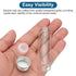 PATIKIL 15ml Clear Glass Vials, 25 Pack Small Liquid Sample Vials with Screw Caps, Leak-Proof Bottles and Labels