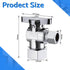 VINTEX Toilet Connector Plumbing Kit, Complete Toilet Set Valve with 12" Long Stainless Steel Connector Hose