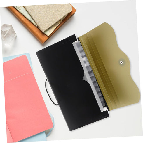 Organ Bag Monthly File Organizer, Multi-Layer Accordion Folder, Paper File Holder, Outdoor PP B5