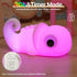 3 Dimmable Cute Chameleon Night Light for Kids Rechargeable, Battery Operated Nightlight Level with RGB&Timer, Silicone