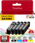 PGI-280XXL/CLI-281XXL High Yield 5 Color Value Pack, Compatible 280 281 Ink Cartridges for Canon TR8620a (PIXMA TR8620a