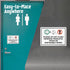 (Pack 4) 5 x7 inch 5 SmartSign of Please Do Not Flush Feminine Products, Trash Or Disposable Wipes Labels with Symbols