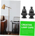 ARTIBETTER 2pcs Decorative Lamp Finial Modern Simple Design Light Screw Caps for Table and Floor Lamps Elegant Finish