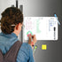 Magnetic Whiteboard Fridge Dry Erase Board: HOMiDEK Small Magnetic White Board for Refrigerator with Clean Dirty Magnet for Dishwasher, 4 x Markers, 1 x Eraser - 17" x 11" by HOMiDEK