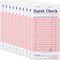 Stock Your Home Pink Guest Check Books for Servers (10 Pack) Server