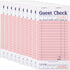 Stock Your Home Pink Guest Check Books for Servers (10 Pack) Server