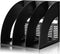 Lemical 3 Compartments Open Section Magazine File Holder, Desk Organizer for Document Storage