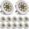 ZGWJ Solar Ground Lights,12 Pack Waterproof Solar Garden Lights, Upgraded Outdoor Garden