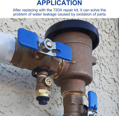RK1-720A Pressure Vacuum Breaker Repair Kit for Zurn Wilkins 1/2 , 3/4 , and 1 Pressure Vacuum Breaker