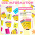 Janlaugh 48 Pads 1440 Sheets Teachers Sticky Notes, Pencil Shaped Note Pads, Cute Self Adhesive Memo Pads for Kids
