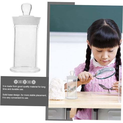 Sample Vial Laboratory Sample Jars - Glass Bottles with Lid for Magnetic Storage and Specimen