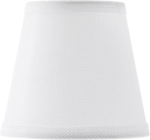 Aspen Creative 51027-2,Hardback White,4"Top 6"Bottom 5.5" Slant,Set 2 Empire Transitional Clip-On Chandelier