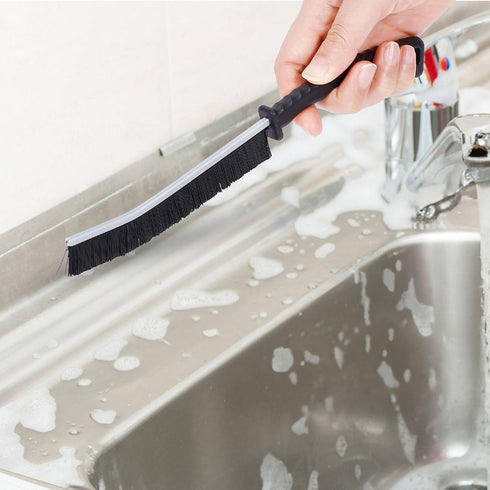 smcca 3Pcs Hard Bristle Crevice Cleaning Brush - Grout Cleaner Brush, Gap Cleaning Tools, Effective Tile Cleaning Brush