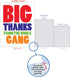 NobleWorks - Big Thanks From The Gang - Gratitude Thank You Card with Envelope (Extra Large 8.5 x 11 Inch) J6887TYG-US