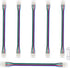 4 Pin RGB Led Connectors for 10mm Wide Strip Lights, 6 Pcs Unwired Gapless Solderless Quick Connectors