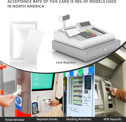 Bill Acceptor Cleaning Cards, 15 Cards/Box for Currency Counter and Money Counting Machine, SHS009