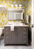 HAOKHOME 93391-1 Yellow Peel and Stick Wallpaper, Floral Removable Wall Paper for Bedroom Bathroom, 17.7in x 9.8ft