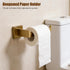 5-Pieces Set, 304 24.48 Inch Set Brushed Gold Bathroom Hardware SUS Stainless Steel Square Towel Bar with Towel Ring