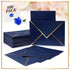 Epakh 100 Pcs Christmas A7 Invitation Envelopes, Gold Border 5 x 7 Thick Self Adhesive for Wedding Cards