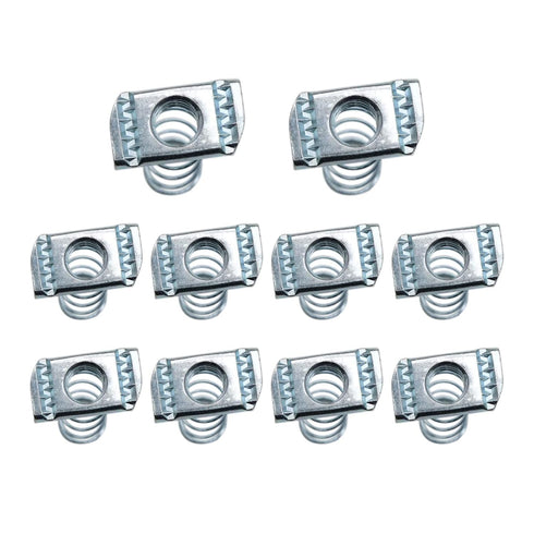 Strut Channel Nuts, 1/2-13 Spring Nuts with Zinc Electroplate Finish, 10 Pack for Strut Channel