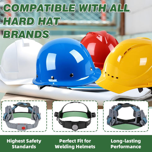 12Pcs, 3-Layer Hard Hat Sweatband Innovative Fabric Hard Hats Sweat Bands Washable, Reusable Hardhat Liner,Sponge