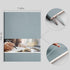 EMSHOI Notebook College Ruled - B5 Large Thick Notebook Leather Journal, 204 Numbered Pages, 100gsm Thick Paper