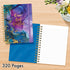 Designer Greetings Flex Cover Journal, “Grace, Grit, Gratitude” Purple and Blue Marble, 320 Pages (6” x 8.25”) for Work