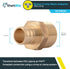 SharkBite 3/4 Inch Crimp MNPT Male Adapter, Pack of 10, Brass Plumbing Fitting for PEX Pipe