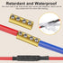 Linkstyle 10pcs 6 AWG Gauge Wire Connector Nut Kit, 80A Quick Wiring Connection Terminal with Screws and Heat Shrink
