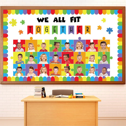gisgfim Building Blocks Classroom Bulletin Board Decorations We All Fit Together Cutouts