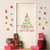Whaline 105Pcs Christmas Bulletin Board Decoration Kit with Xmas Tree Snowflake Paper Cutouts and Border Stickers