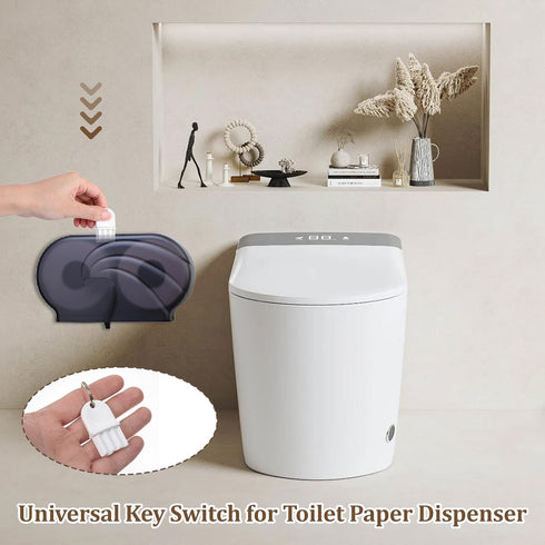 Gjinxi 10 Pcs Toilet Paper Dispenser Key, Universal Paper Towel Key Paper Towel Dispenser Key Replacement Tissue