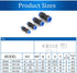 4mm/6mm/8mm/10mm Quick Fitting Set, Push to Connect Pipe Tube Straight Fittings, Pneumatic Air Line Connector 40Pcs (PU4/PU6/PU8/PU10) by Still Awake