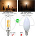 LiteHistory LED Bulb Dimmable 6W Equal Warm White 2700K T6 T25 E12 Candelabra Bulb 60 watt for Chandeliers,Ceiling Fan,Pendant,Wall sconces AC120V 600LM e12 Light Bulb 6Pack by LiteHistory