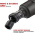 10 3/8" Set, 6 Metric,10-19mm CASOMAN PCS Drive Standard Universal Impact Socket Point, CR-MO
