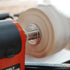 3" Woodworking Lathe Faceplate with Screw Chuck, Includes Two Nylon Washers for 1" x 8TPI Spindle