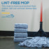 KLEEN HANDLER Heavy Duty Commercial Mop Replacement - Wet Industrial Blue Cotton Looped End String Head Refill (Pack of