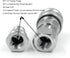 ISO-B Hydraulic Quick Disconnect Coupler, 1/4" NPT Thread, Tractor Quick Coupling with Dust Caps
